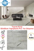 Renkli Duvarlar Kendinden Yapışkanlı Yer Zemin ve Duvar Kaplama Paneli Arkası Kauçuklu 60X60cm Floor Pvc Panel 607 - 2