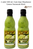 Limon Sarımsak Kürü Maydanoz'lu 2x 500 ml. Cam Şişe  El Yapımı Doğal - 1