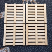 Escoines Koleksiyon 4Adet Gönderilecektir Ahşap Kare Nihale 18,5x18,5cm Sarıçam 39963669466976adb3 - 6