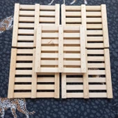 Escoines Koleksiyon 5Adet Gönderilecektir Ahşap Sarıçam Kare Nihale 18,5x18,5cm 399636694677074728 - 5