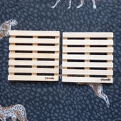 Escoines Koleksiyon 2Adet Gönderilecektir Ahşap Kare Nihale Sarıçam 18,5x18,5cm 3996366946502513dd - 4