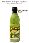 Limon Sarımsak Kürü Maydanozlu 1x500 ml Cam Şişe El Yapımı Doğal - 2
