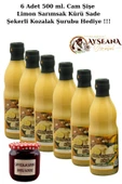 Limon Sarımsak Kürü 6 x 500 ml Cam Şişe  100 Ev Yapımı  (Şekerli kozalak Şurubu Hediye 425 cc) - 2