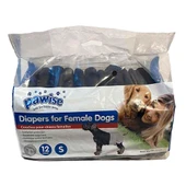 Pawise Köpek Alt Bağlama Bezi S Boy Siyah 12 Adet - 1