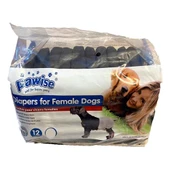 Pawise Köpek Alt Bağlama Bezi XL Boy Siyah 12 Adet - 1