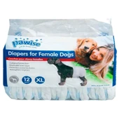 Pawise Dişi Köpek Alt Bağlama Bezi Beyaz XL Boy 12 Adet - 1
