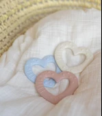 Bibs Baby Bitie Diş Kaşıyıcı Heart - Pink Plum - 2