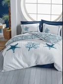 Cotton Box Maritime Ranforce Complete Set Tek Kişilik Star Lacivert - 1