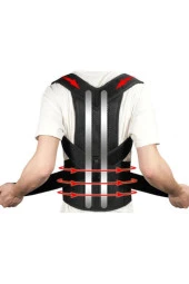 Unisex Siyah Ortopedik Dik Duruş  Korsesi thumbnail 2