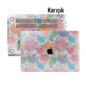 MacBook Pro 13 Kılıf İnce Hafif Mat Sert Kapak Renkli Yaprak Desenli Darbe Çizilme Koruma thumbnail 3