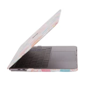 MacBook Pro 13 Kılıf İnce Hafif Mat Sert Kapak Renkli Yaprak Desenli Darbe Çizilme Koruma thumbnail 5