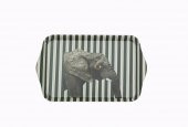 Porland Wild Life Elephant Tepsi 23cm - 1