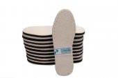 BEYAZ KEÇE KAPLI EVA PATİK TABANI (10LU PAKET) - 6