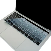 MacBook Pro Klavye Koruyucu Türkçe Q Silikon İnce Touch Bar 13 ve 15 inç Ters L Enter thumbnail 1