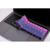 Macbook Pro Klavye Koruyucu Touchbarlı (UK-EU İngilizce) Ombre A1706 A1989 A2159 A1707 A1990 Uyumlu - 1