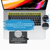 Macbook Pro Klavye Koruyucu Touchbarlı (US to TR) Ombre A1706 A1989 A2159 A1707 A1990 Uyumlu - 2
