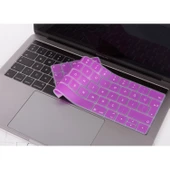 MacBook Pro Touch Bar Türkçe Q Silikon Klavye Koruyucu Ters L Enter İnce Yıkanabilir 13-15 İnç thumbnail 6