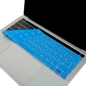 MacBook Pro Touch Bar Türkçe Q Silikon Klavye Koruyucu Ters L Enter İnce Yıkanabilir 13-15 İnç thumbnail 3