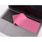 MacBook Pro Touch Bar Türkçe Q Silikon Klavye Koruyucu Ters L Enter İnce Yıkanabilir 13-15 İnç thumbnail 5