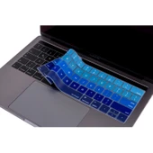 MacBook Pro Klavye Koruyucu Silikon US Düzen Touch Bar İnce Yıkanabilir 13-15 inç thumbnail 3
