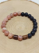 Güneş & Oniks Taşı 8mm Unisex Tasarım Bileklik Hawaii Model (5630) thumbnail 6