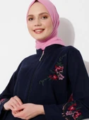 Ayşenur Şile Bezi Mevsimlik Ferace Lacivert Lcvt S Lacivert - 10