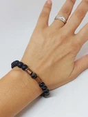 Golden Obsidyen & Oniks Taşı 8mm Unisex Tasarım Bileklik Hawaii Model (1250) thumbnail 4