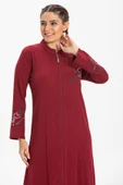 Ayşenur Şile Bezi Mevsimlik Ferace Bordo Brd S Bordo - 3