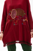Filli Şile Bezi Yazlık Tunik Bordo Brd S Bordo thumbnail 3
