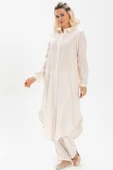 Edanur Şile Bezi Mevsimlik ve Yazlık Tunik Krem Krm S Krem thumbnail 1