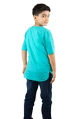 Kısa Kol Şile Bezi Bisiklet Yaka Yazlık Erkek Çocuk Tshirt Turkuaz 3054 1-2 Yaş Turkuaz thumbnail 2