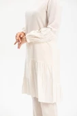 Elif Şile Bezi Mevsimlik ve Yazlık Tunik Krem Krm S Krem thumbnail 3