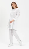 Elif Şile Bezi Mevsimlik ve Yazlık Tunik Beyaz Byz S Beyaz thumbnail 4