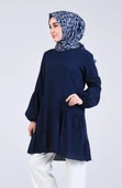 Elif Şile Bezi Mevsimlik ve Yazlık Tunik Lacivert Lcvt S Lacivert - 5