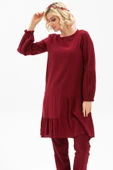 Elif Şile Bezi Mevsimlik ve Yazlık Tunik Bordo Brd S Bordo thumbnail 3