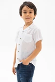 Kısa Kol Şile Bezi Tek Cepli Erkek Yazlık Çocuk Gömlek Beyaz 3001 2-3 Yaş Beyaz thumbnail 3