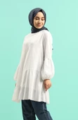 Elif Şile Bezi Mevsimlik ve Yazlık Tunik Beyaz Byz S Beyaz thumbnail 5