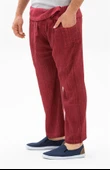Erkek Şile Bezi Thai Balıkçı Yazlık Pantolon Taşlı Bordo Tslbrd L/XL Taşlı Bordo - 3