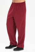 Şile Bezi Erkek Yazlık Şalvar Pantolon Bordo Brd L Bordo - 4