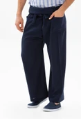 Erkek Şile Bezi Thai Balıkçı Yazlık Pantolon Lacivert Lcvt L/XL Lacivert - 4