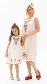 Gökçe Şile Bezi Kız Çocuk Yazlık Elbise Krem Krm 2-3 Yaş Krem - 2