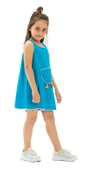 Mine Şile Bezi Çocuk Yazlık Elbise Turkuaz Trkz thumbnail 4