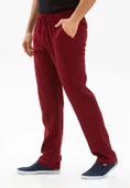 Şile Bezi Cepli Yazlık Erkek Pantolon Bordo Brd 40 Bordo - 4