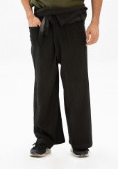 Erkek Şile Bezi Thai Balıkçı Pantolon Füme - 3