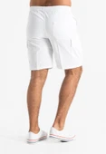 Gabardin Lastikli Erkek Şort Beyaz Byz S Beyaz - 3