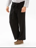 Erkek Şile Bezi Thai Balıkçı Yazlık Pantolon Siyah Syh L/XL Siyah - 3