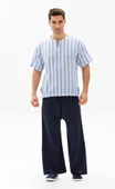Erkek Şile Bezi Thai Balıkçı Yazlık Pantolon Lacivert Lcvt L/XL Lacivert - 1