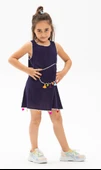 Mine Şile Bezi Çocuk Yazlık Elbise Mor Mor thumbnail 1
