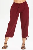 Şile Bezi Kadın Kapri Bordo Brd 36 Bordo - 1