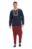Güney Şile Bezi Yazlık Şalvar Bordo Brd S/M Bordo - 6